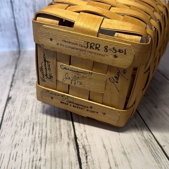 Longaberger 2001 Made By Me Hand Woven Basket Dresden 13” - Picture 7 of 7